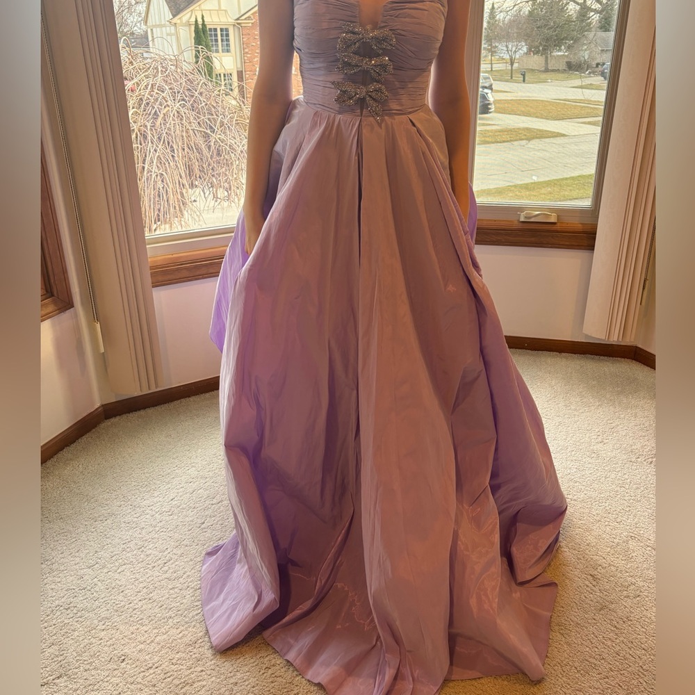 Elegant Lavender Evening Gown